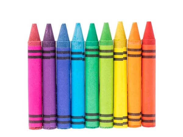 Crayon Isolerad Vit Bakgrund — Stockfoto