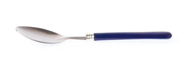 孤立的白色背景上的蓝色勺子 — 图库照片