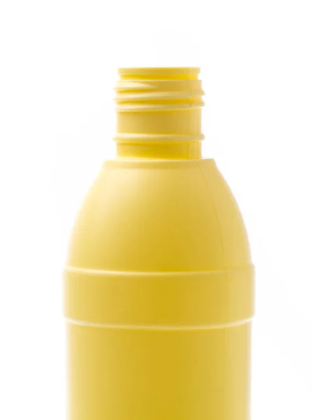 Plast Flaska Isolerad Vit Bakgrund — Stockfoto