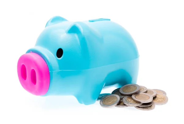 Piggy Bank Sobre Fondo Blanco Aislado — Foto de Stock