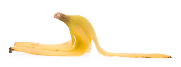 Banana Peel Isolated White Background — Stock Photo, Image