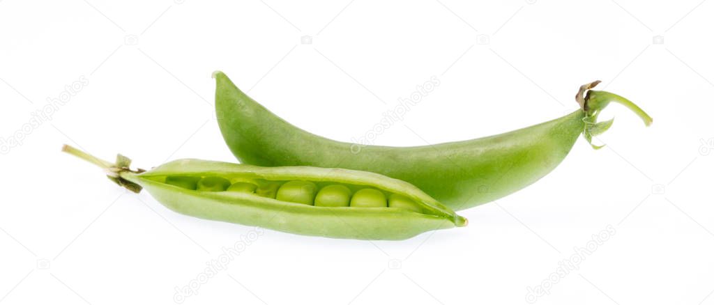 string bean isolated on white background