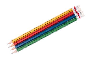 Kalemler beyaz arkaplanda izole edildi