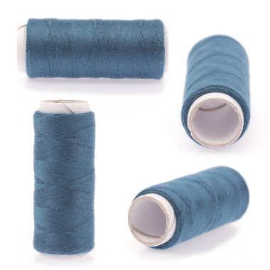 Beyaz arka plan üzerinde izole iş parçacığı kümesi