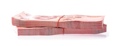 Beyaz arka plan üzerinde izole Tay para