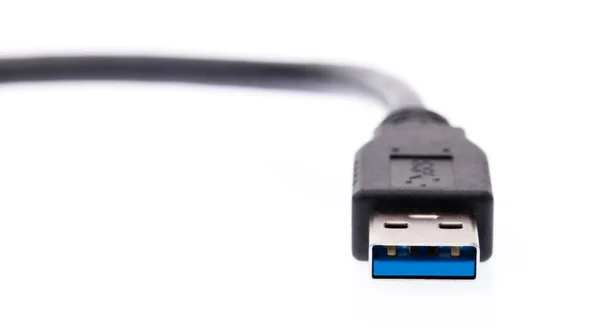 Usb Usb3 Разъем Изолирован Белом Фоне — стоковое фото