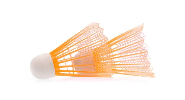 Badminton Colored Plastic Shuttlecocks Isolated White Background — Stock Photo, Image