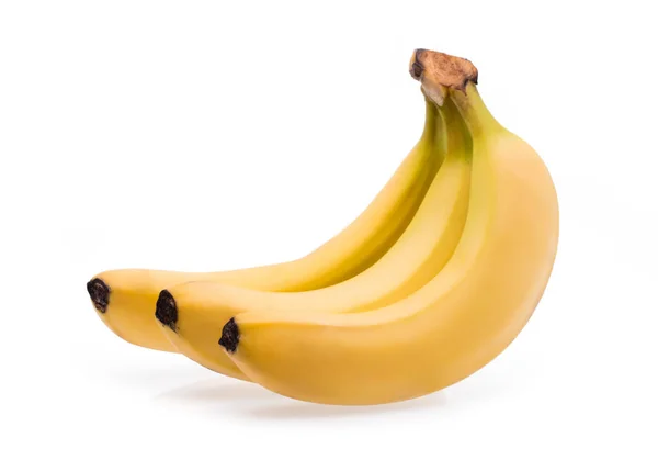 Banan Mogen Banan Isolerad Vit Bakgrund — Stockfoto