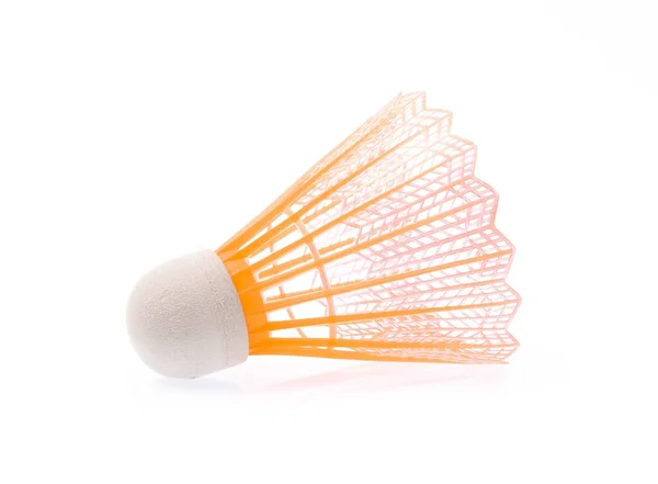 Badminton Colored Plastic Shuttlecock Isolated White Background — Stock Photo, Image