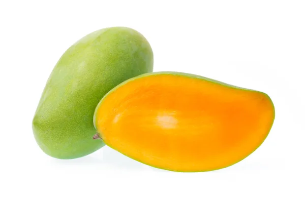 Slice Mango Isolated White Background — Stock Photo, Image