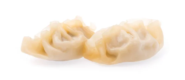 Wontons Isolés Sur Fond Blanc — Photo