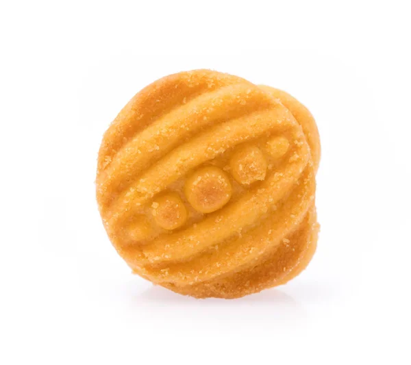 Cookie Izolované Bílém Pozadí — Stock fotografie