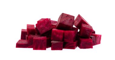 Pancar. Beyaz arkaplanda izole edilmiş küpler.