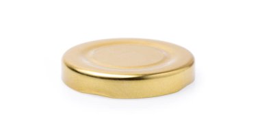 Beyaz arkaplanda izole edilmiş konserve kapağı