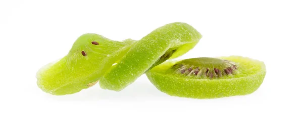 Getrocknete Kiwi Isoliert Auf Weißem Hintergrund — Stockfoto