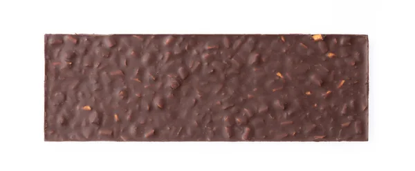 Barras Chocolate Isoladas Fundo Branco — Fotografia de Stock