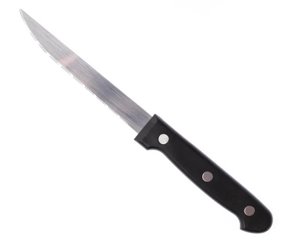 Black Knife Isolated White Background — Stock Photo, Image