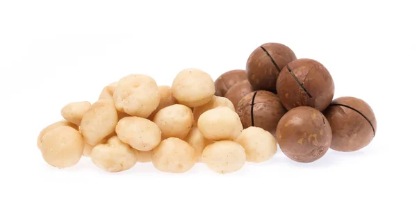 Macadamia Isoliert Auf Weißem Hintergrund — Stockfoto