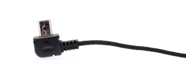 Adapter Micro Jack Micro Usb Izolowany Białym Tle — Zdjęcie stockowe