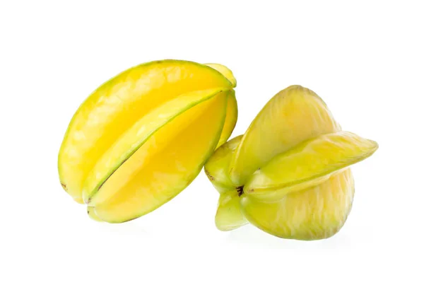 Carambola Fresca Aislada Sobre Fondo Blanco —  Fotos de Stock