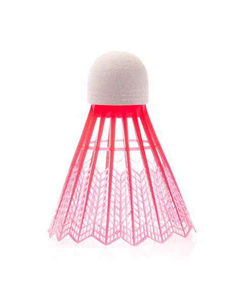 Badminton Colored Plastic Shuttlecock Isolated White Background — Stock Photo, Image