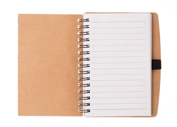 Notebook Isolati Sfondo Bianco — Foto Stock