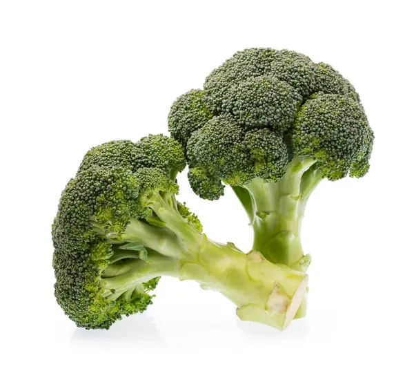Brokoli Diisolasi Pada Latar Belakang Putih — Stok Foto