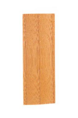 wood saucer for chopsticks isolated on white background