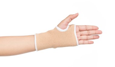 İnsan eli izole kırpma yoluyla ilaç bandaj