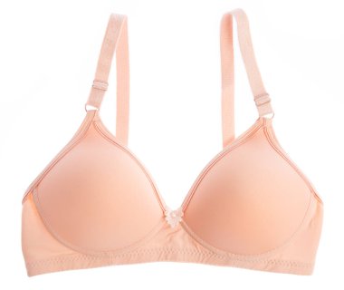 Beyaz arka planda izole edilmiş güzel seksi sutyen