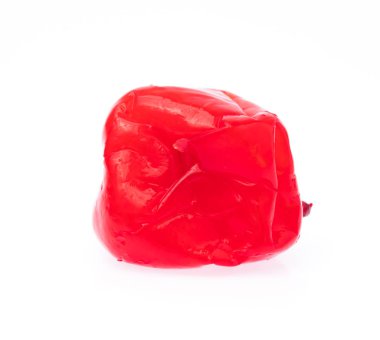 kiraz, beyaz bir arkaplanda izole edilmiş.