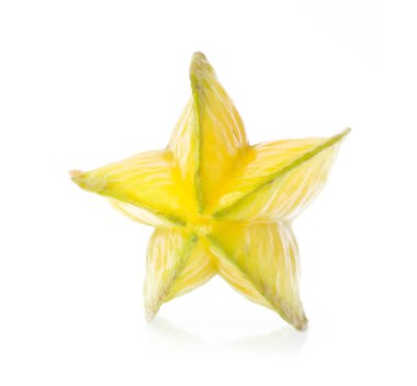 Star beyaz arka plan üzerinde izole elma.