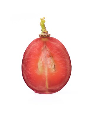 Beyaz arka plan üzerinde izole dilim üzüm