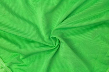 Yeşil kumaş dokusu arka plan, buruşuk kumaş arkaplan