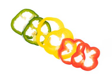 Bell Pepper 'ı beyaz arkaplanda izole et