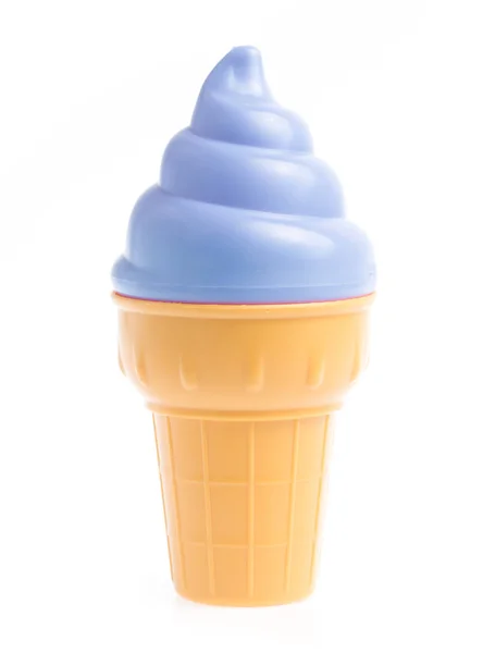 Синій Конус Морозива Ізольований Білому Тлі — стокове фото