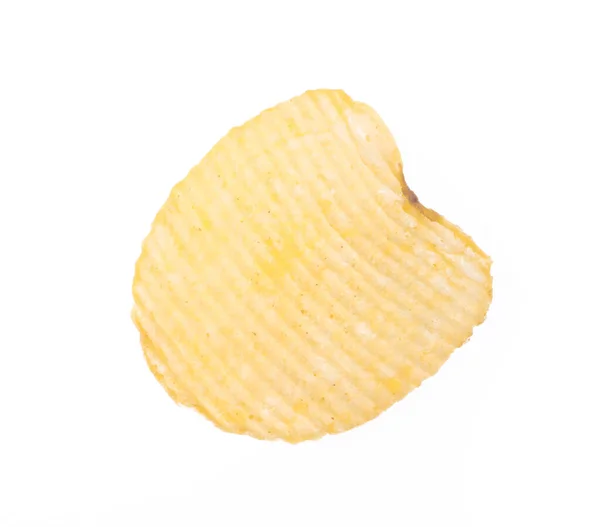 Kartoffelchips Isoliert Auf Weißem Hintergrund — Stockfoto