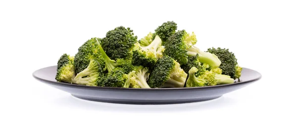 Schüssel Brokkoli Isoliert Auf Weißem Hintergrund — Stockfoto