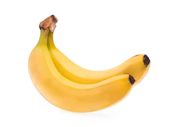 Банан Спелый Банан Белом Фоне — стоковое фото