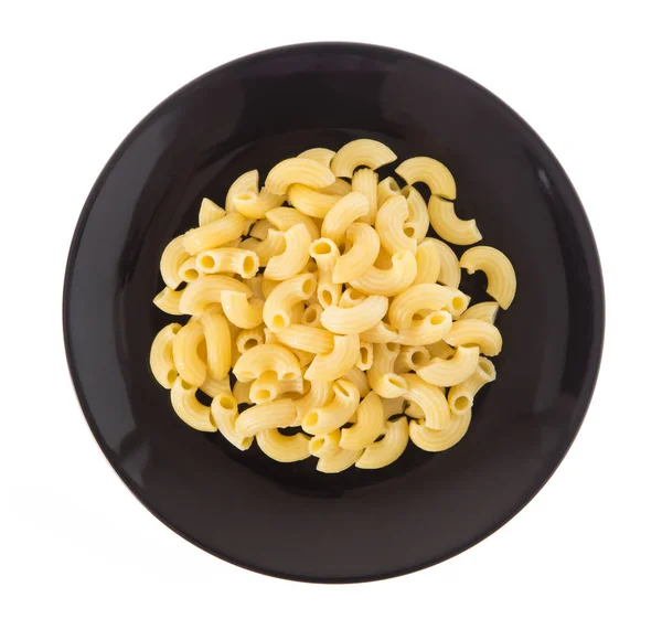 Pasta Spaghetti Een Schotel Geïsoleerd Witte Achtergrond — Stockfoto