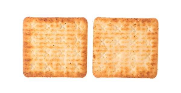 Cracker Snack Pane Isolato Sfondo Bianco — Foto Stock