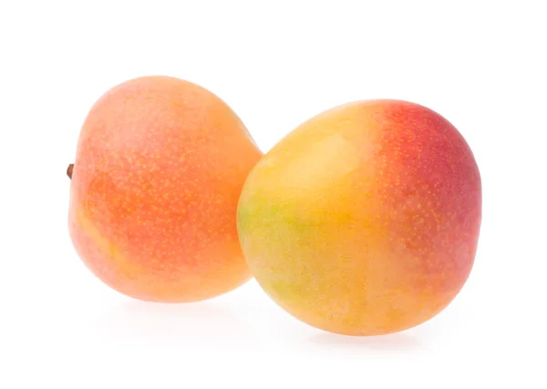 Mango Frukter Isolerad Vit Bakgrund — Stockfoto