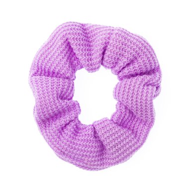 colorful fabric hair band isolated on white background