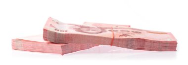 Beyaz arka plan üzerinde izole Tay para