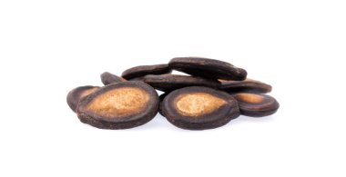 Beyaz arkaplanda izole edilmiş karpuz tohumları