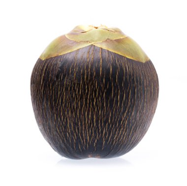 Palmyra Palm meyvesi beyaz arkaplanda izole