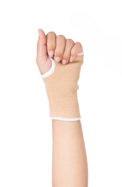 İnsan eli izole kırpma yoluyla ilaç bandaj