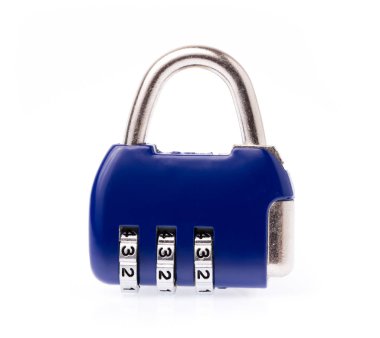 Anahtar Kodu kilidi beyaz arkaplanda izole edildi