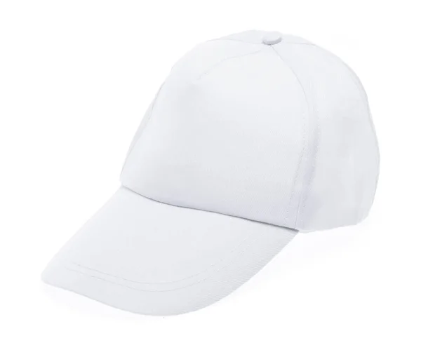 Gorra Blanca Aislada Sobre Fondo Blanco —  Fotos de Stock