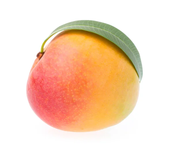 Reife Mango Isoliert Auf Weißem Hintergrund — Stockfoto